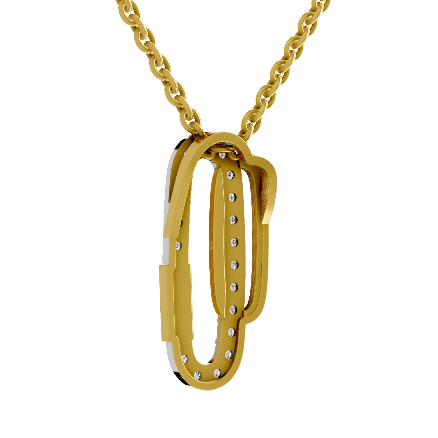 0.48 Carat| 925 Sterling Silver Gold Plated Fashion Pendant Necklace