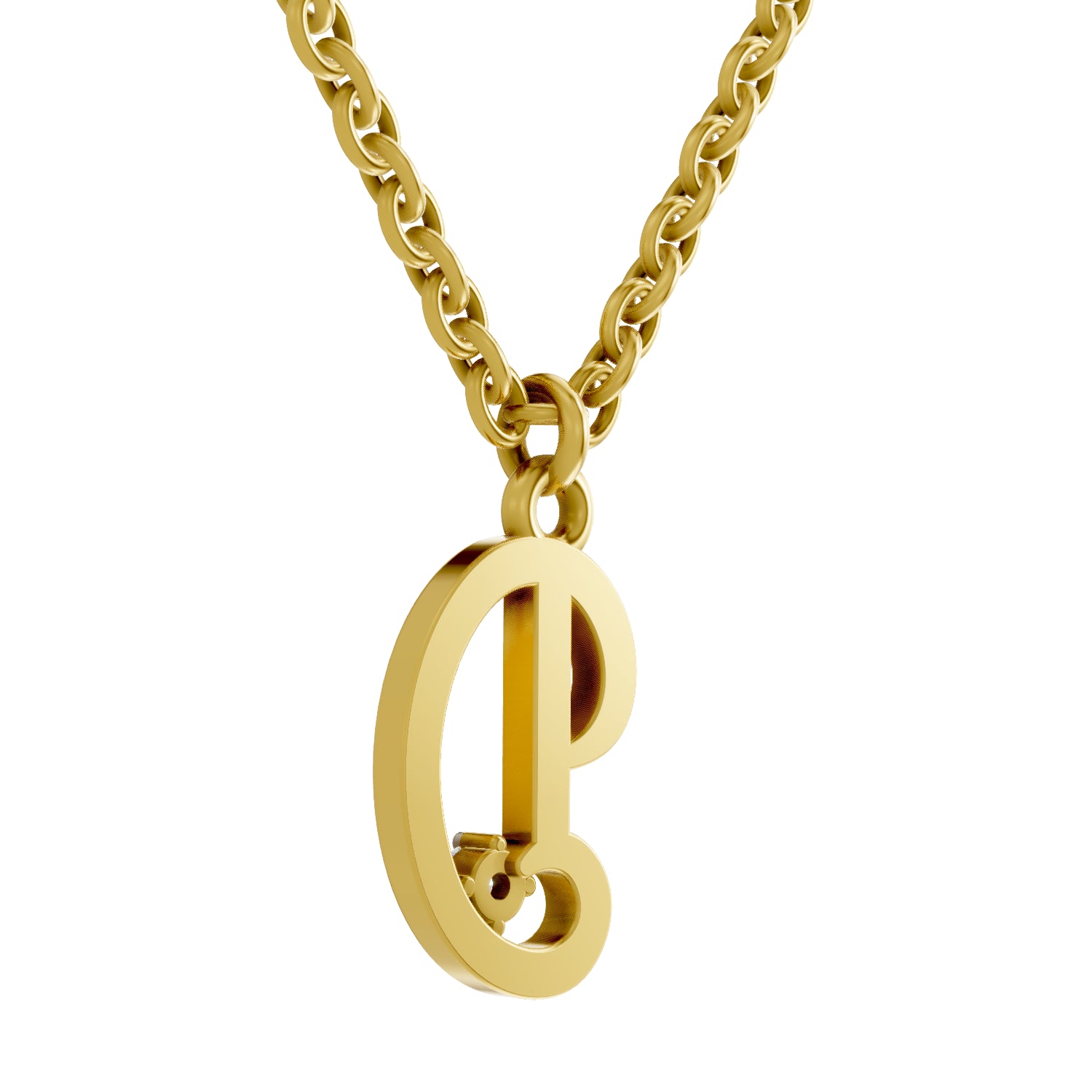 0.02 Carat| 925 Sterling Silver Gold Plated Initial D Pendant Necklace
