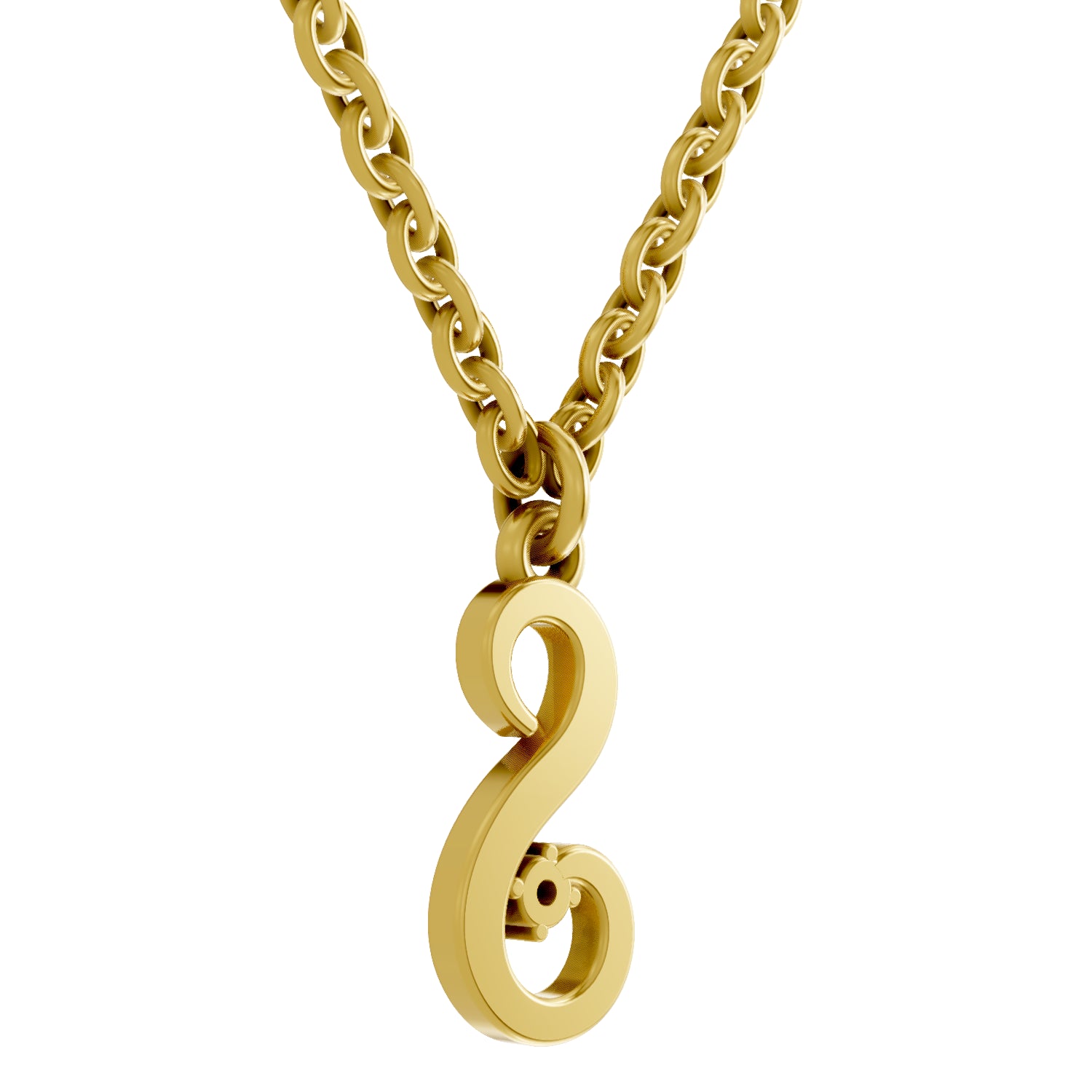 0.02 Carat| 925 Sterling Silver Gold Plated Initial S Pendant Necklace