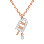 0.31 Carat Popsicle Pendant | 14K Rose Gold