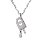 0.31 Carat Popsicle Pendant | 14K White Gold