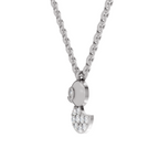0.18 Carat Pave-Set Rubber Ducky Pendant | 14K White Gold