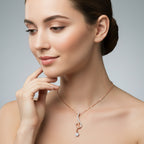 0.2 Ct Floral Diamond Pendant Necklace in 14Kt