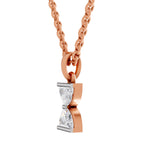 0.79 Carat Lab Grown Diamond Hourglass Pendant in 14K