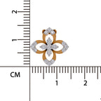 0.25 Carat Lab Grown Diamond Floral Pendant in 14K
