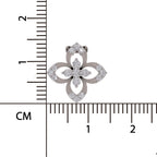 0.25 Carat Lab Grown Diamond Floral Pendant in 14K