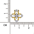 0.25 Carat Lab Grown Diamond Floral Pendant in 14K