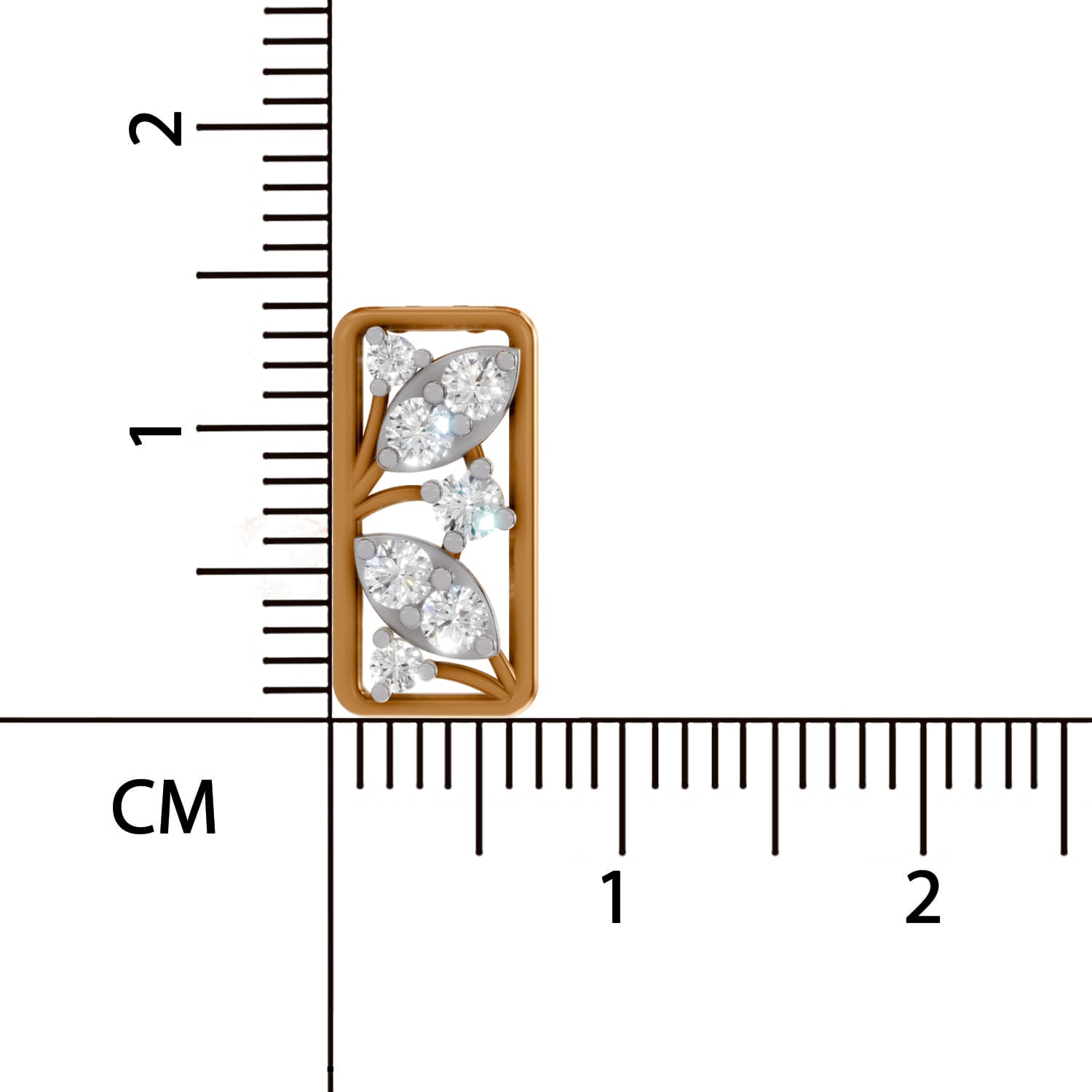 0.26 Carat Lab Grown Diamond Everleaf Pendant in 14K