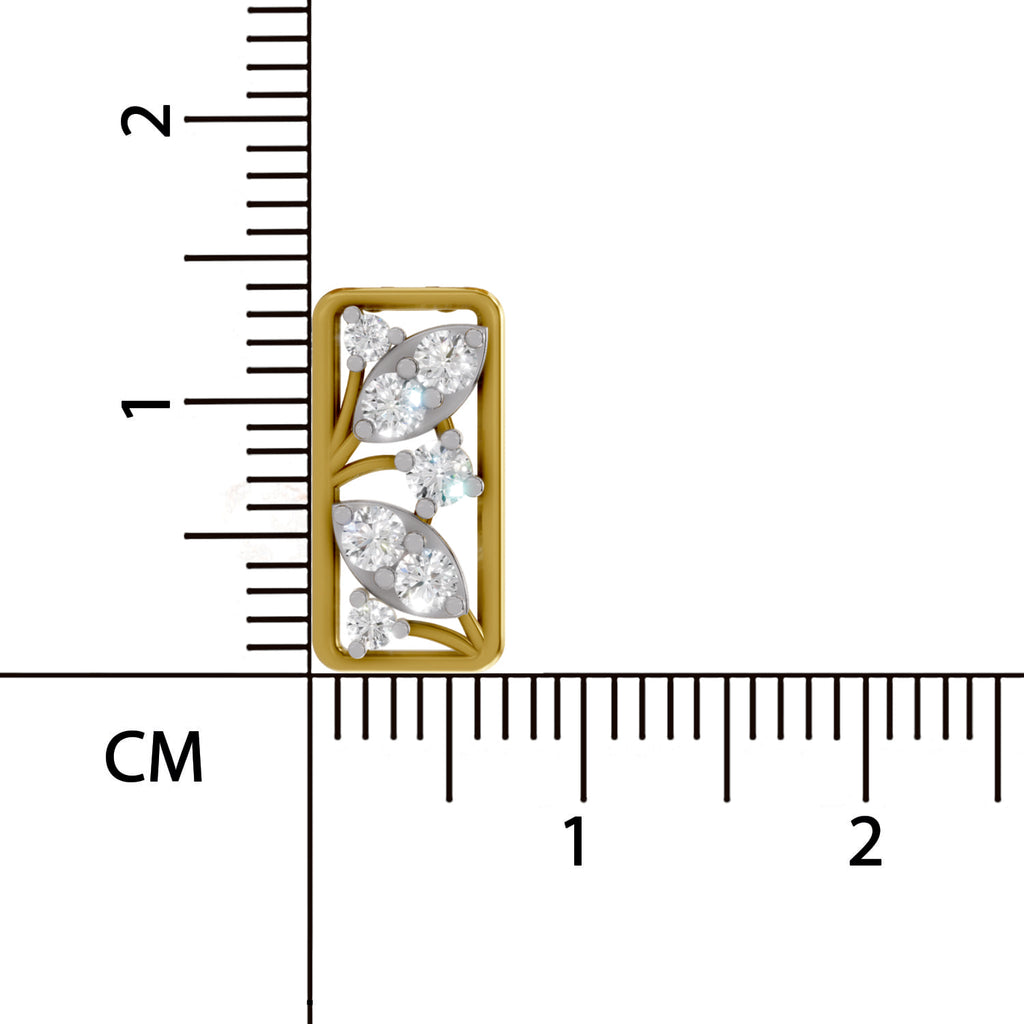 0.26 Carat Lab Grown Diamond Everleaf Pendant in 14K