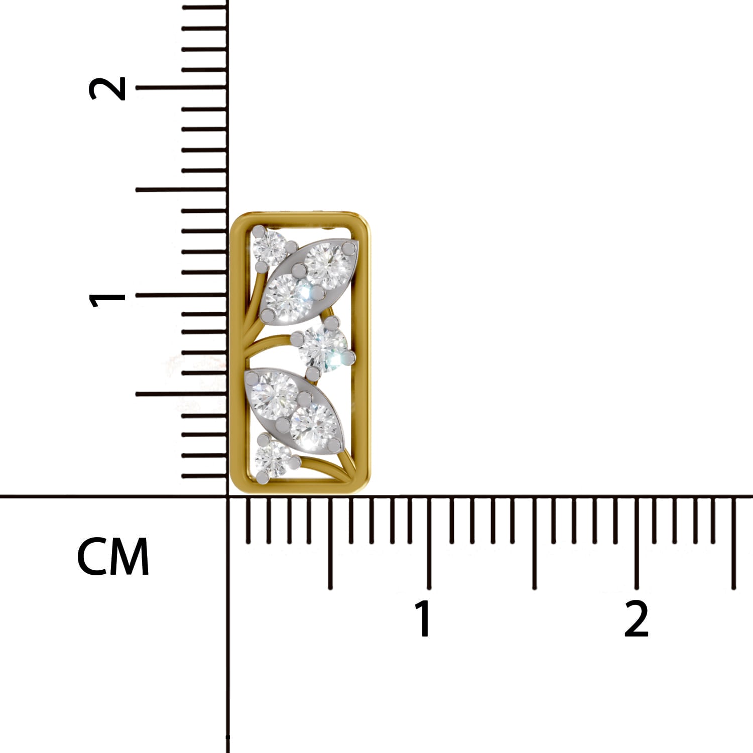 0.26 Carat Lab Grown Diamond Everleaf Pendant in 14K