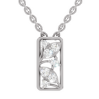 0.26 Carat Lab Grown Diamond Everleaf Pendant in 14K