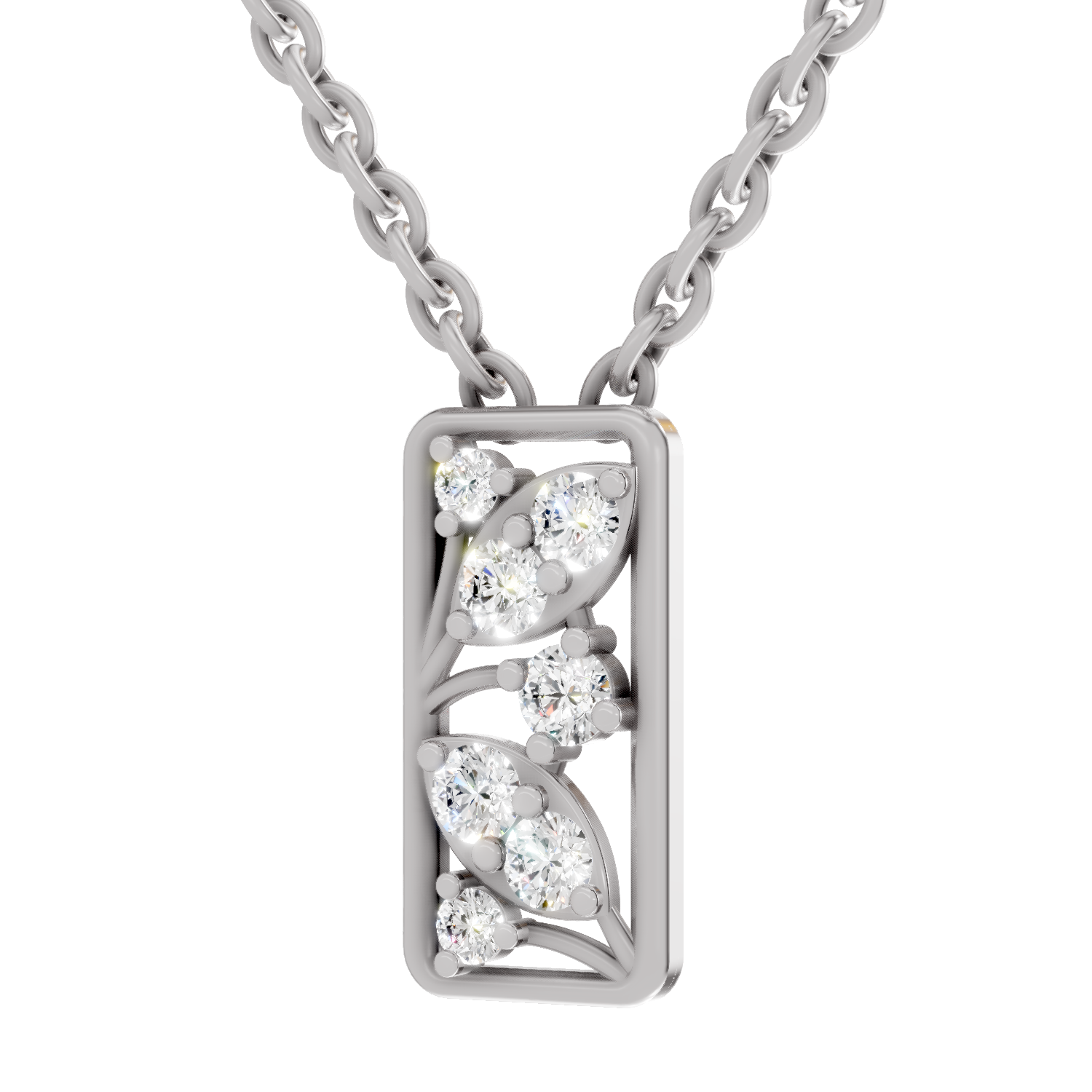 0.26 Carat Lab Grown Diamond Everleaf Pendant in 14K
