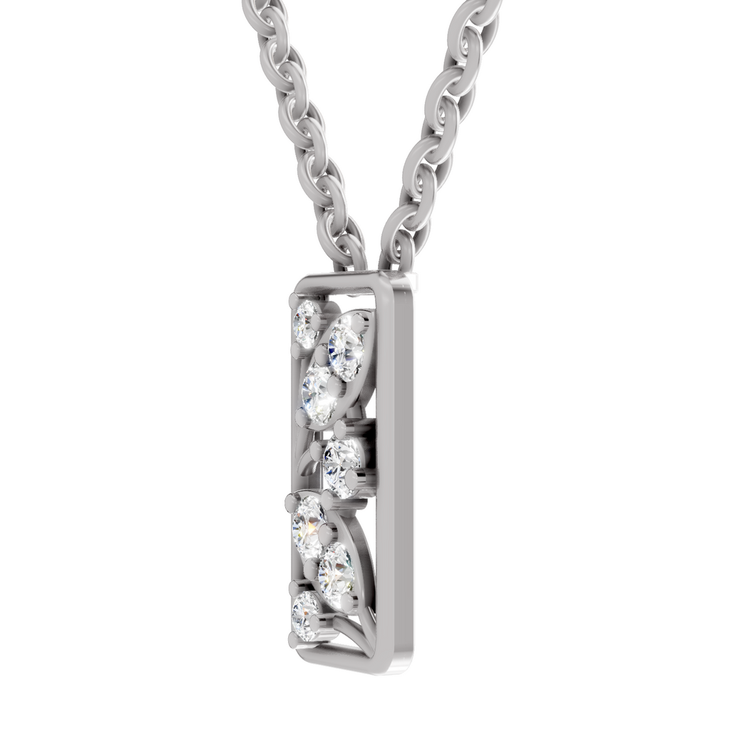 0.26 Carat Lab Grown Diamond Everleaf Pendant in 14K