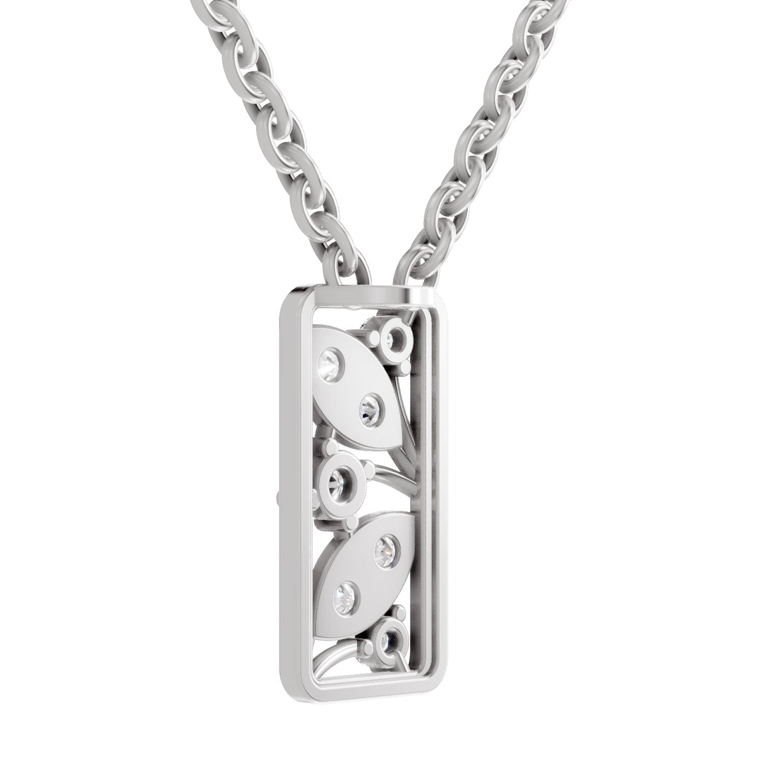 0.26 Carat Round Shape Everleaf Pendant | 14K White Gold