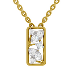 0.26 Carat Lab Grown Diamond Everleaf Pendant in 14K