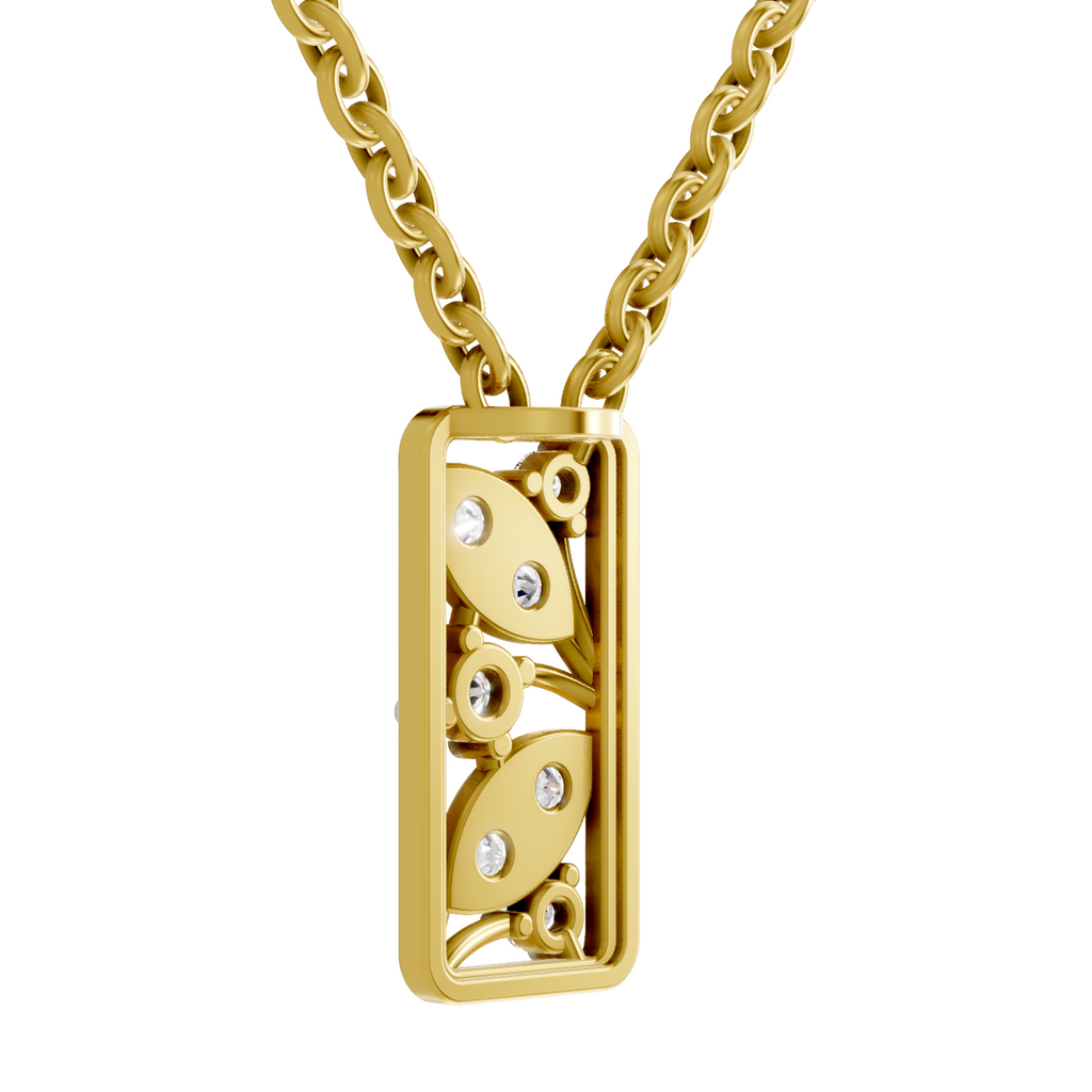 0.26 Carat Lab Grown Diamond Everleaf Pendant in 14K