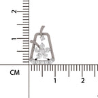 0.25 Carat Lab Grown Diamond Blossom Frame Pendant in 14K