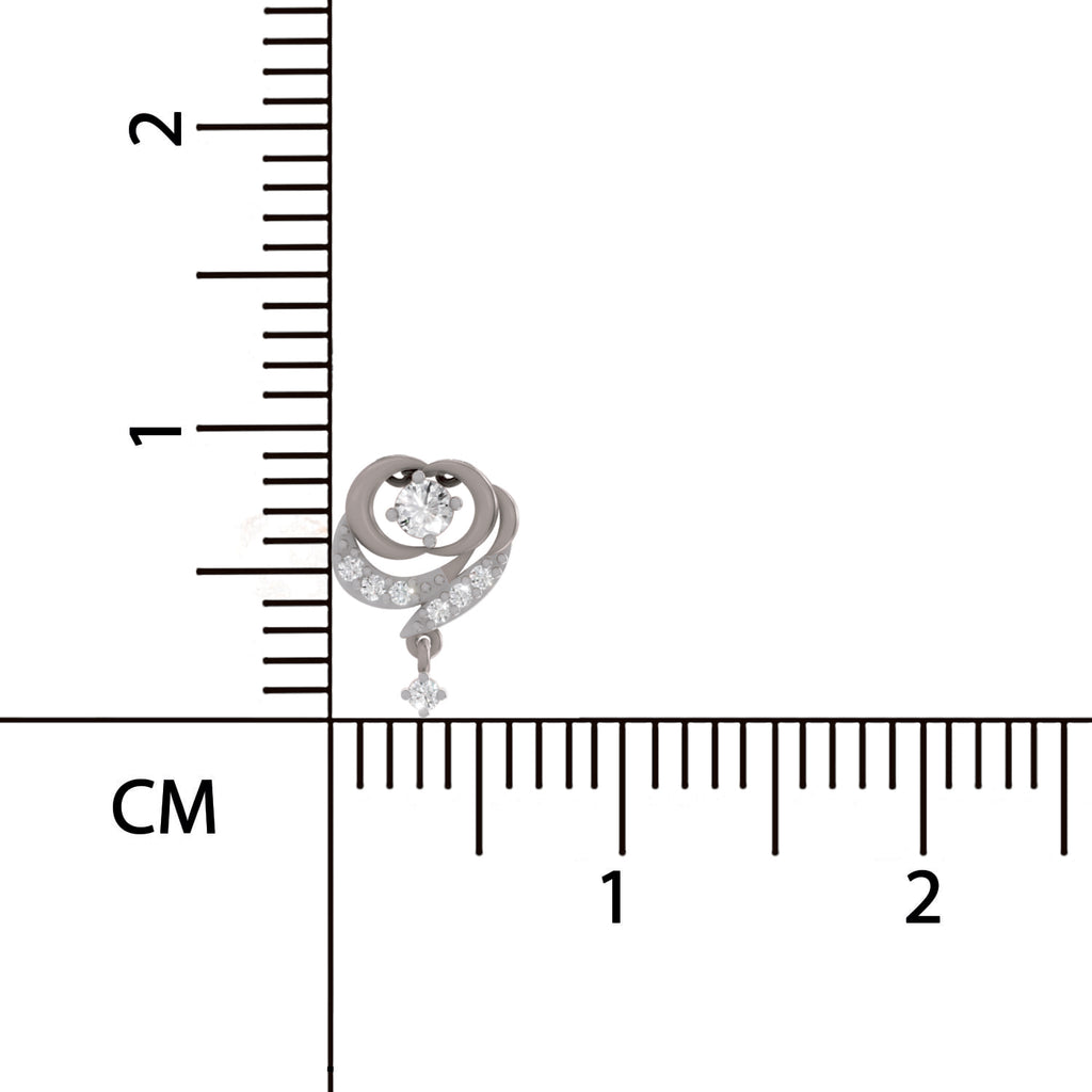 0.19 Carat Lab Grown Diamond Infinity Drop Pendant in 14K