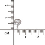 0.19 Carat Lab Grown Diamond Infinity Drop Pendant in 14K