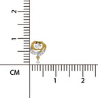 0.19 Carat Lab Grown Diamond Infinity Drop Pendant in 14K