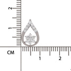 0.24 Carat Lab Grown Diamond Teardrop Pendant in 14K