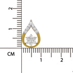0.24 Carat Lab Grown Diamond Teardrop Pendant in 14K