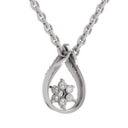 0.24 Carat Lab Grown Diamond Teardrop Pendant in 14K