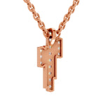 0.23 Carat Lab Grown Diamond Skyline Pendant in 14K