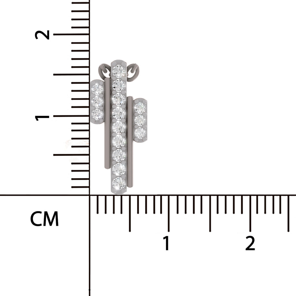 0.23 Carat Lab Grown Diamond Skyline Pendant in 14K