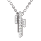 0.23 Carat Lab Grown Diamond Skyline Pendant in 14K