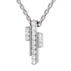 0.23 Carat Lab Grown Diamond Skyline Pendant in 14K