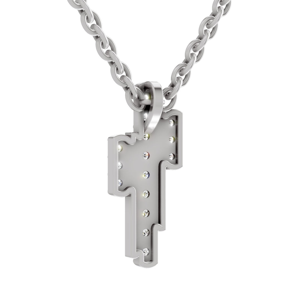 0.23 Carat Lab Grown Diamond Skyline Pendant in 14K