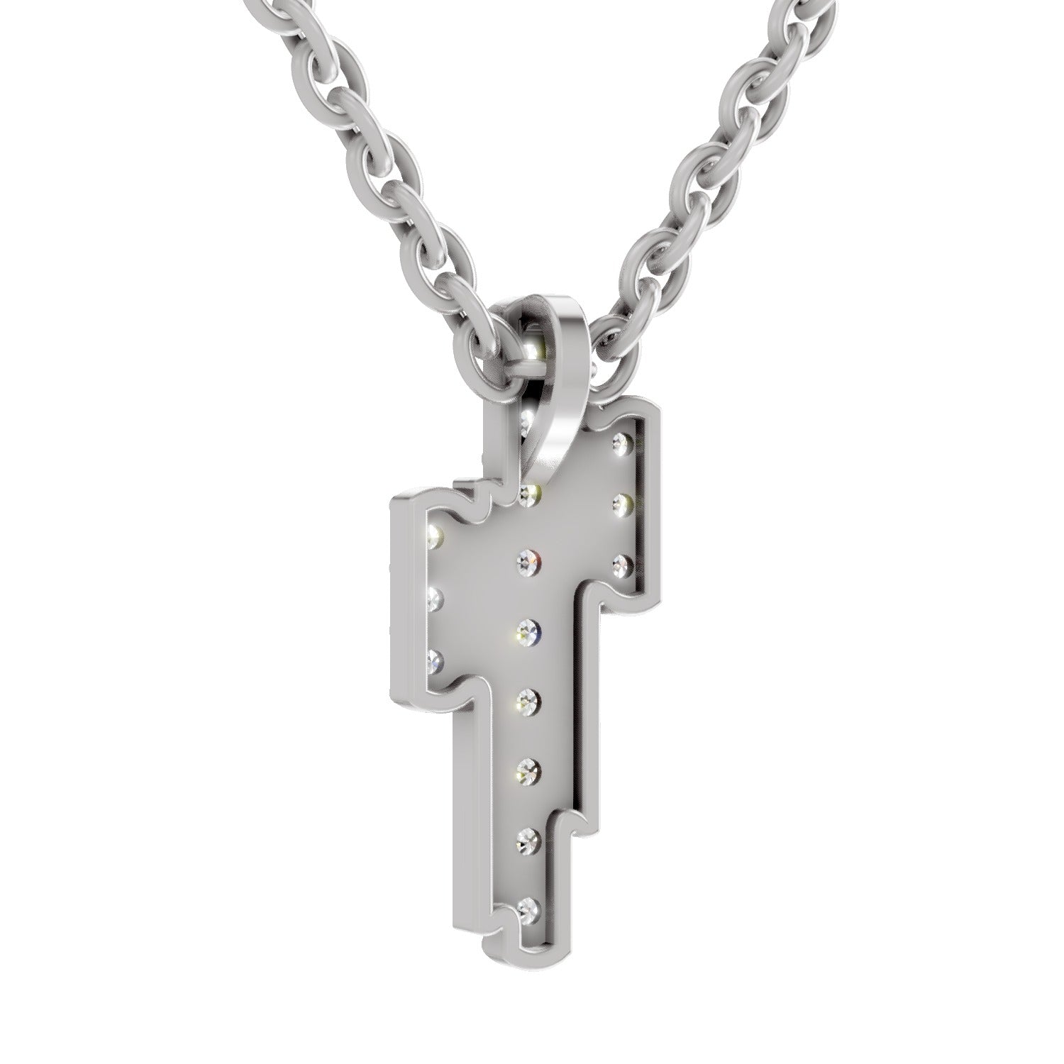 0.23 Carat Lab Grown Diamond Skyline Pendant in 14K