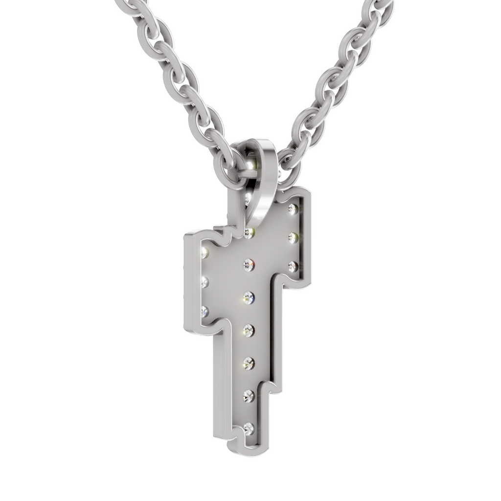 0.23 Carat Lab Grown Diamond Skyline Pendant in 14K