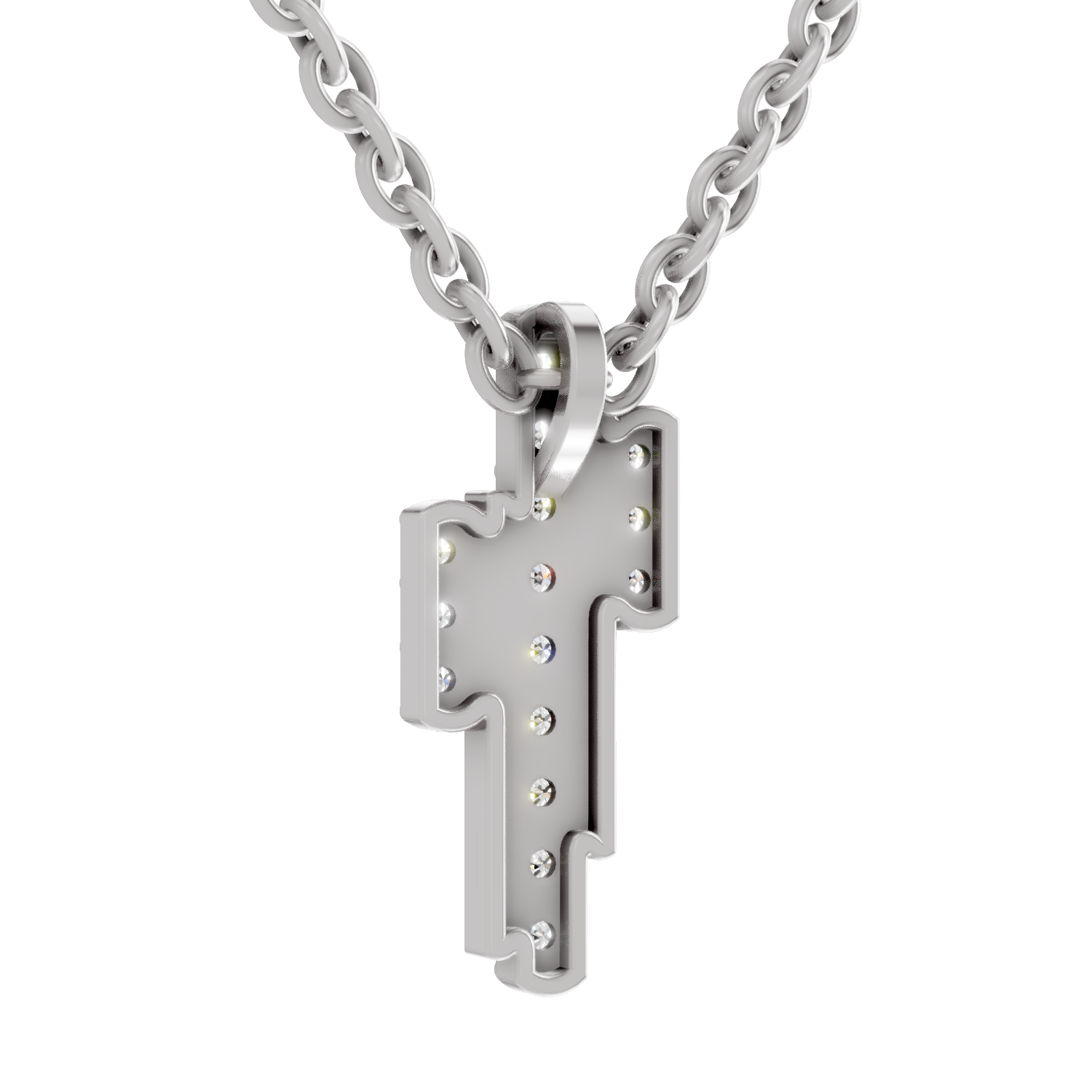 0.23 Carat Lab Grown Diamond Skyline Pendant in 14K