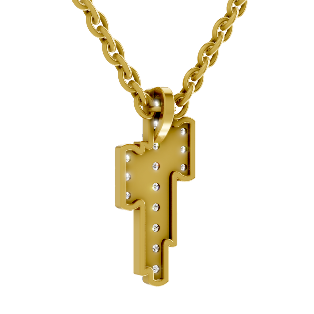 0.23 Carat Lab Grown Diamond Skyline Pendant in 14K