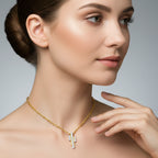 0.23 Carat Lab Grown Diamond Skyline Pendant in 14K