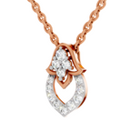 0.3 Carat Lab Grown Diamond teardrop Pendant in 14K