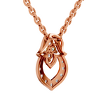 0.3 Carat Lab Grown Diamond teardrop Pendant in 14K
