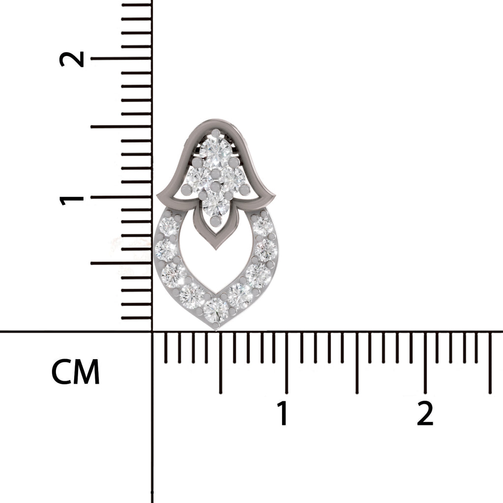 0.3 Carat Lab Grown Diamond teardrop Pendant in 14K