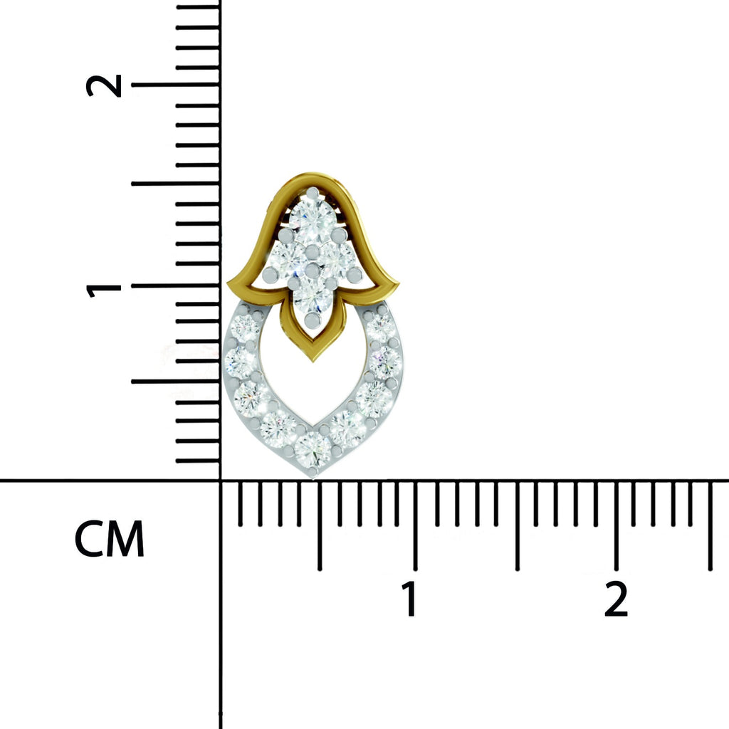 0.3 Carat Lab Grown Diamond teardrop Pendant in 14K