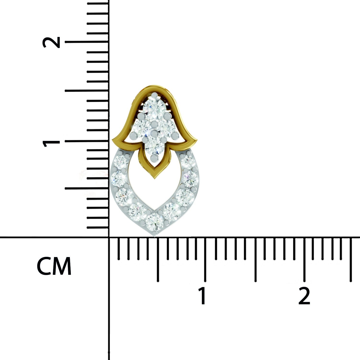 0.3 Carat Lab Grown Diamond teardrop Pendant in 14K