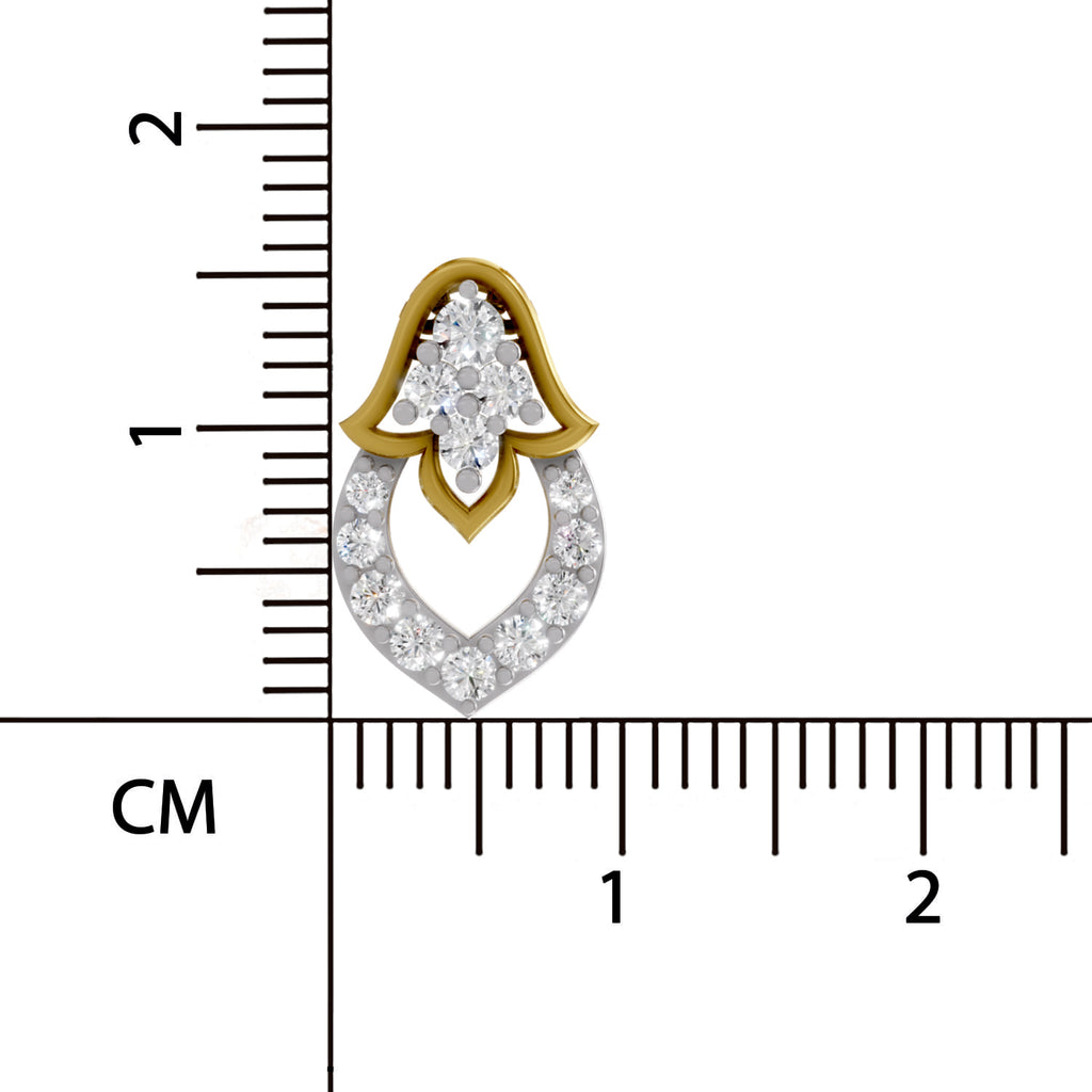0.3 Carat Lab Grown Diamond teardrop Pendant in 14K