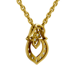0.3 Carat Lab Grown Diamond teardrop Pendant in 14K