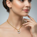 0.3 Carat Lab Grown Diamond teardrop Pendant in 14K