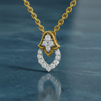 0.3 Carat Lab Grown Diamond teardrop Pendant in 14K