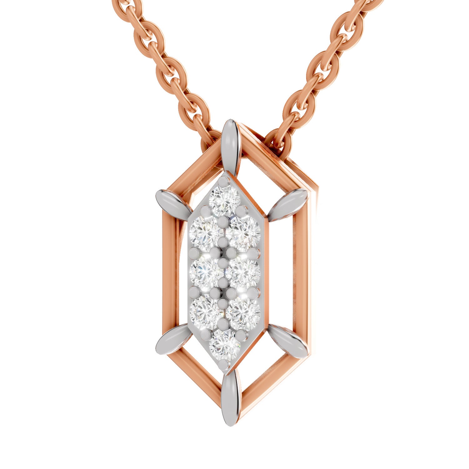 0.29 Carat Round Shape Pendant | 14K Rose Gold