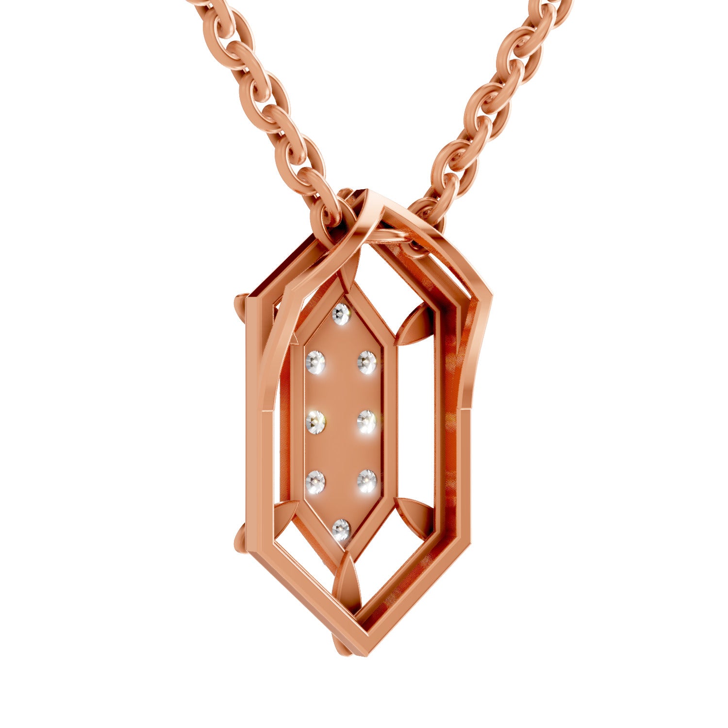 0.29 Carat Round Shape Pendant | 14K Rose Gold