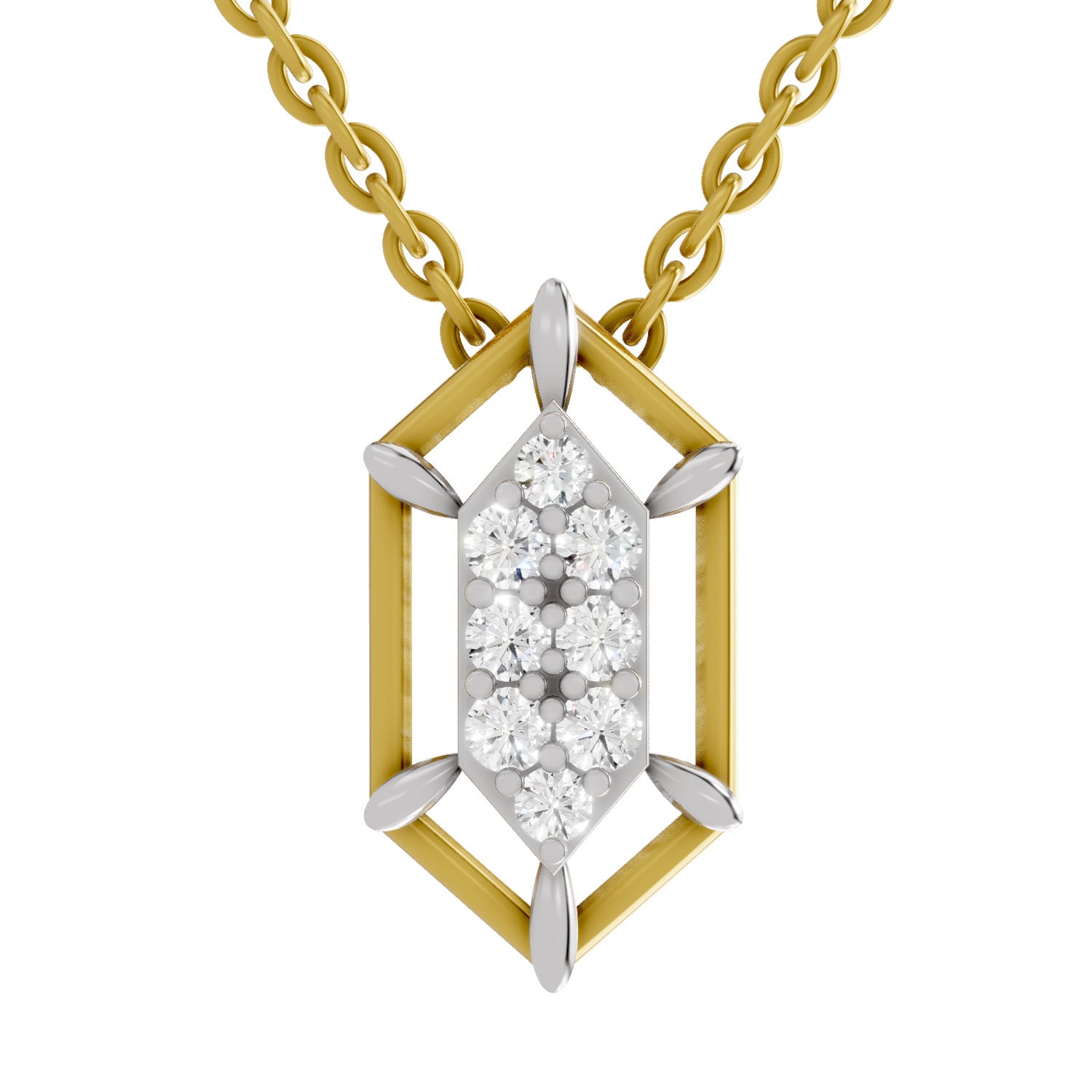 0.29 Carat Round Shape Pendant | 14K Yellow Gold