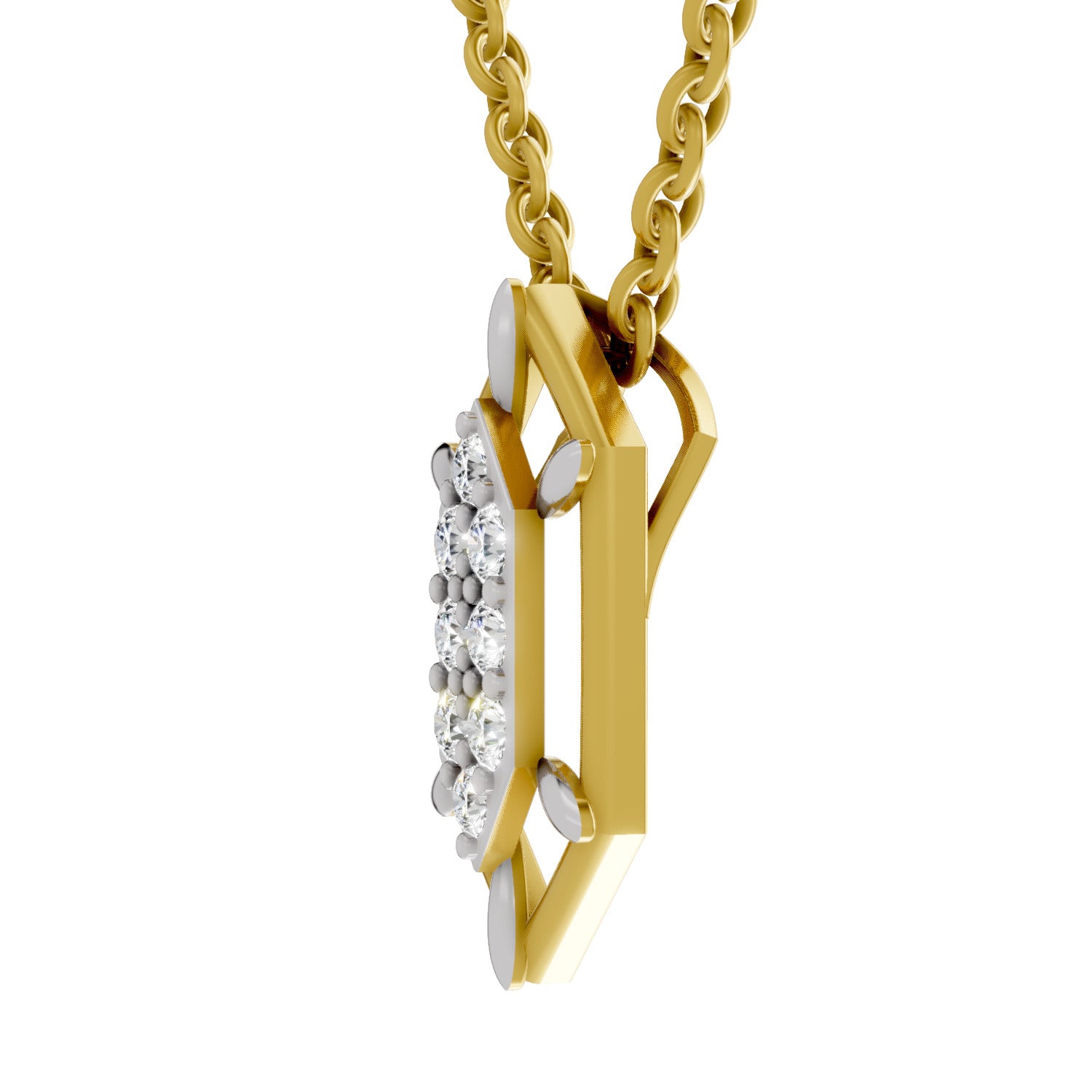 0.29 Carat Round Shape Pendant | 14K Yellow Gold